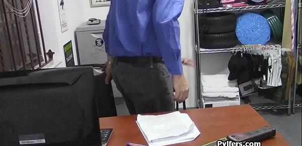  Black suspect gags officers dick at his office